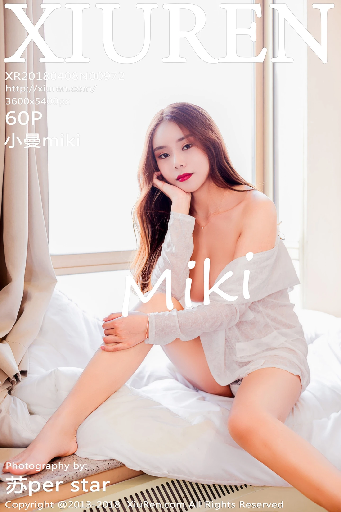 [XiuRen秀人网]No.972_新人妹子小曼miki居家真空白衬衣半脱秀豪乳露点火辣诱惑写真60P-秀人网 - XiuRen.Xyz